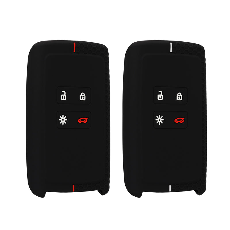 kwmobile Autoschlüssel Cover kompatibel mit Renault 4-Tasten Smartkey Autoschlüssel Hülle - Schlüsselhülle Case