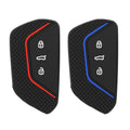 kwmobile Autoschlüssel Cover kompatibel mit VW Golf 8 3-Tasten Autoschlüssel Hülle