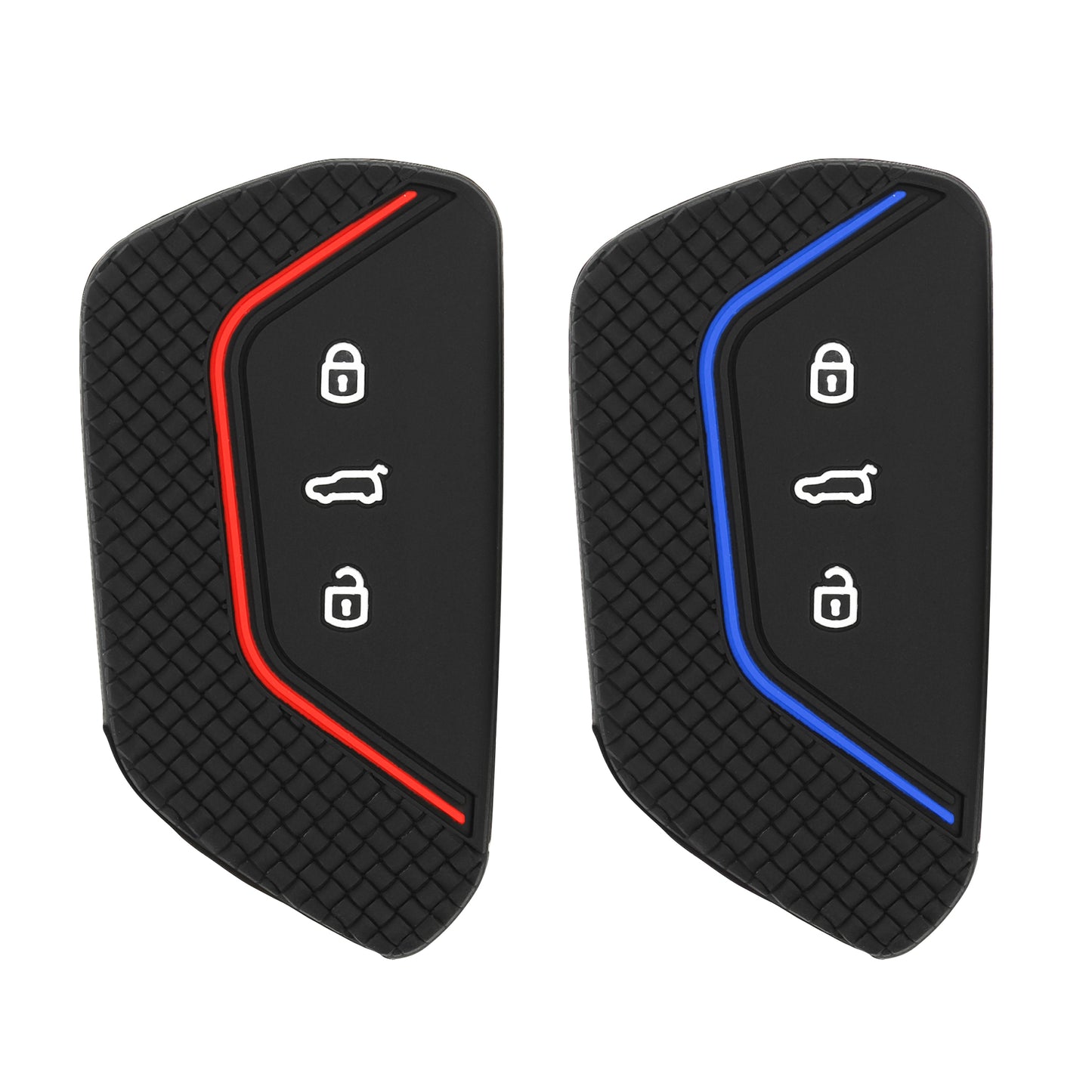kwmobile Autoschlüssel Cover kompatibel mit VW Golf 8 3-Tasten Autoschlüssel Hülle