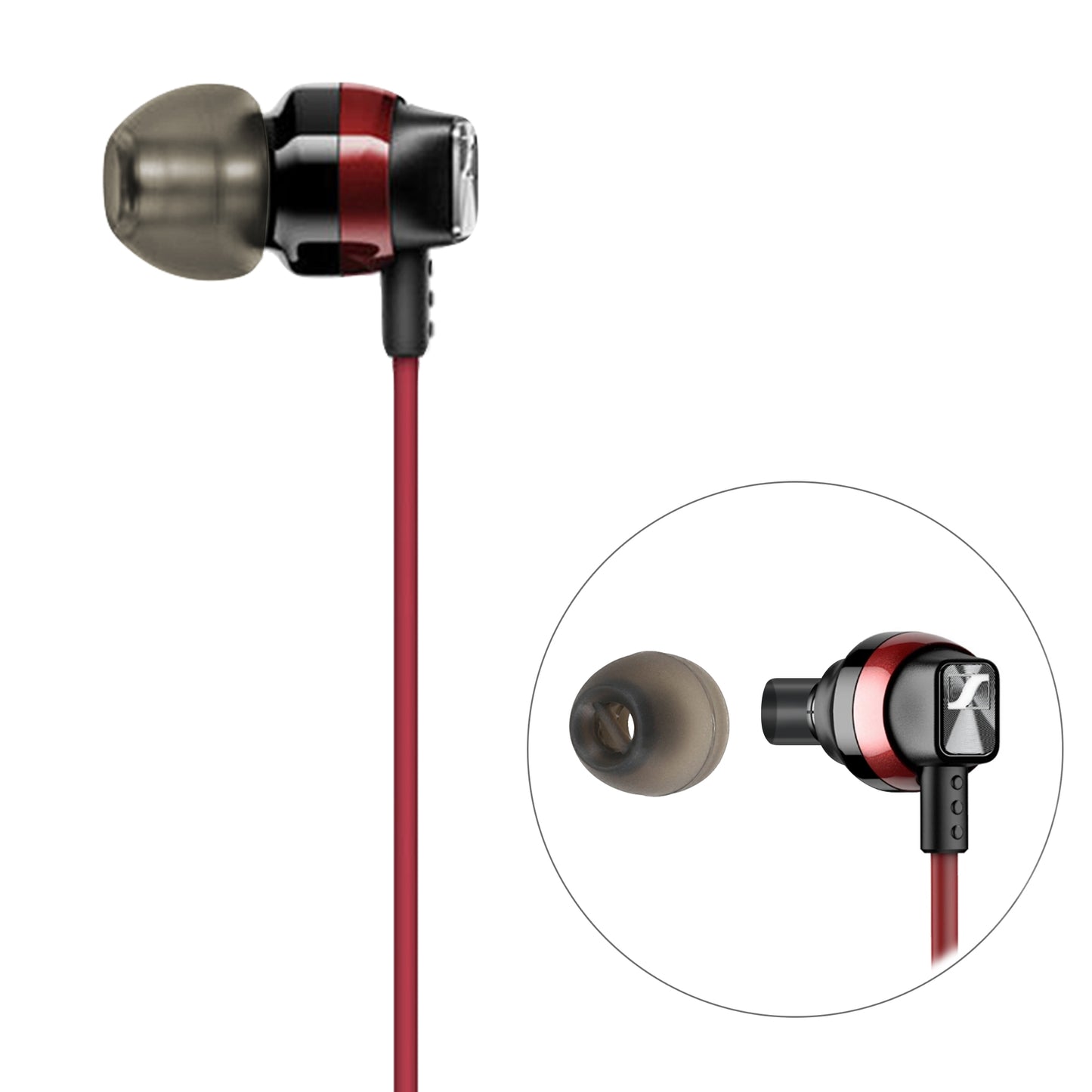 kwmobile Ersatzpolster kompatibel mit Sennheiser CX 300S / CX 6.00BT / Momentum In-Ear - 4 Größen - Ersatz Ohrstöpsel In-Ear Kopfhörer - Polster