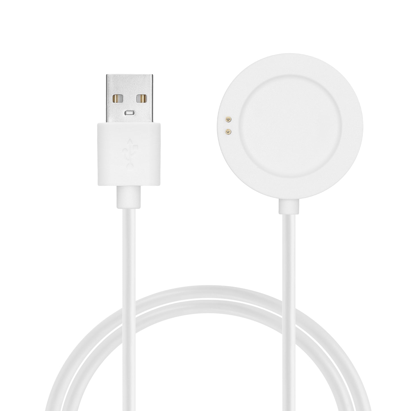 kwmobile USB Kabel Charger kompatibel mit Xiaomi Watch S2 (42mm / 46mm) Ladekabel - Smart Watch Ersatzkabel - Fitnesstracker Aufladekabel in Weiß Weiß  