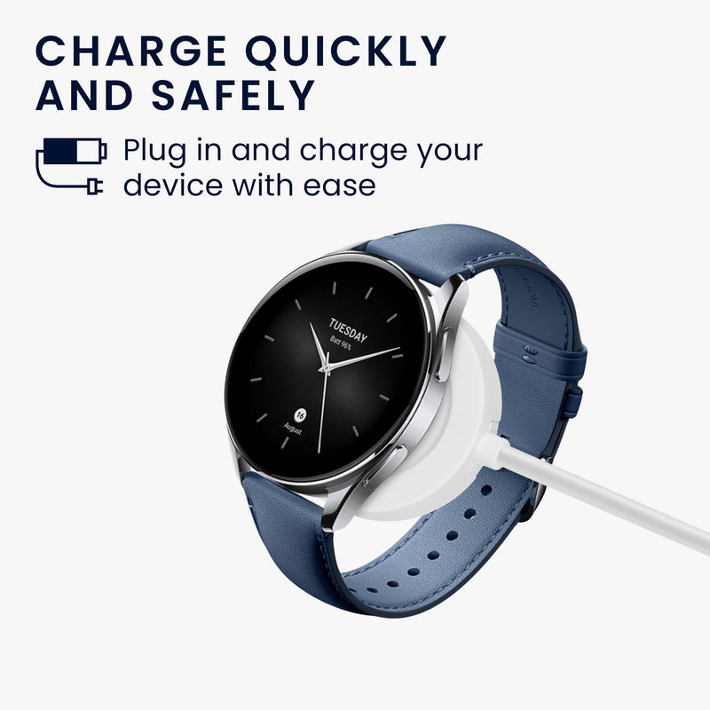 kwmobile USB Kabel Charger kompatibel mit Xiaomi Watch S2 Ladekabel Smart Watch Ersatzkabel Fitnesstracker Aufladekabel