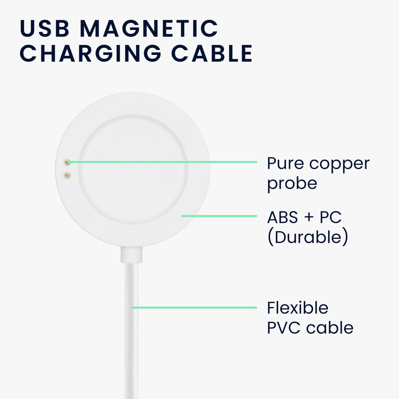 kwmobile USB Kabel Charger kompatibel mit Xiaomi Watch S2 Ladekabel Smart Watch Ersatzkabel Fitnesstracker Aufladekabel