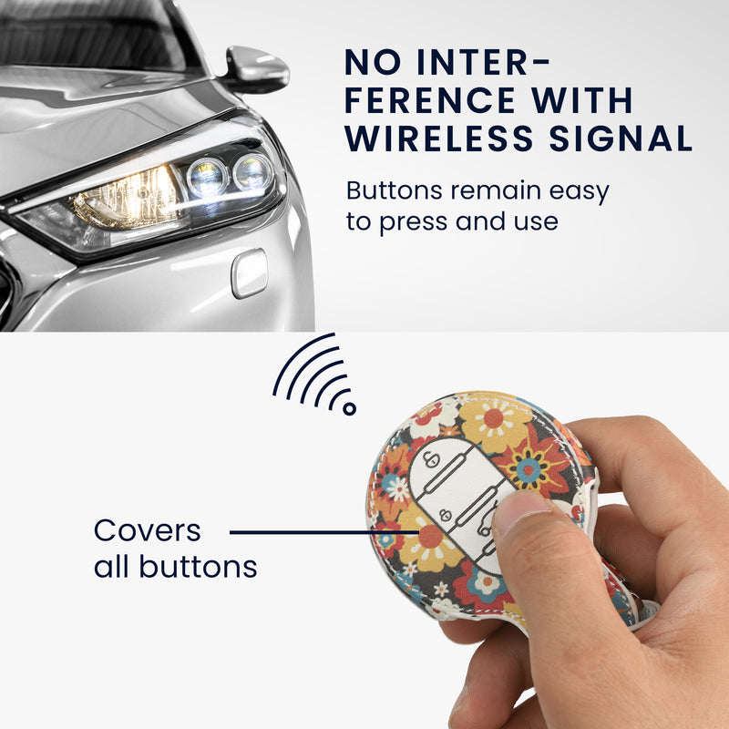 kwmobile Autoschlüssel Hülle kompatibel mit Mini 3-Tasten Smart Key Autoschlüssel