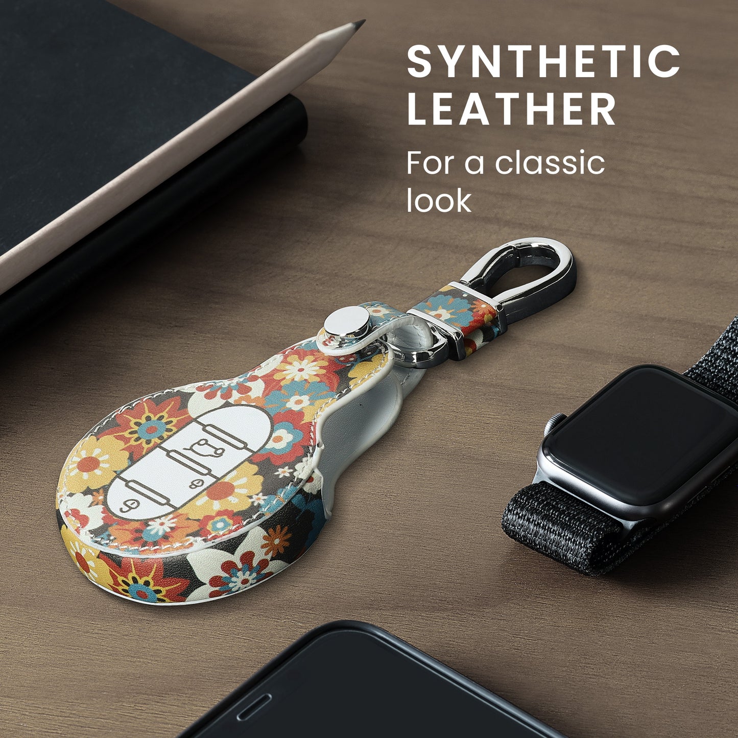 kwmobile Autoschlüssel Hülle kompatibel mit Mini 3-Tasten Smart Key Autoschlüssel