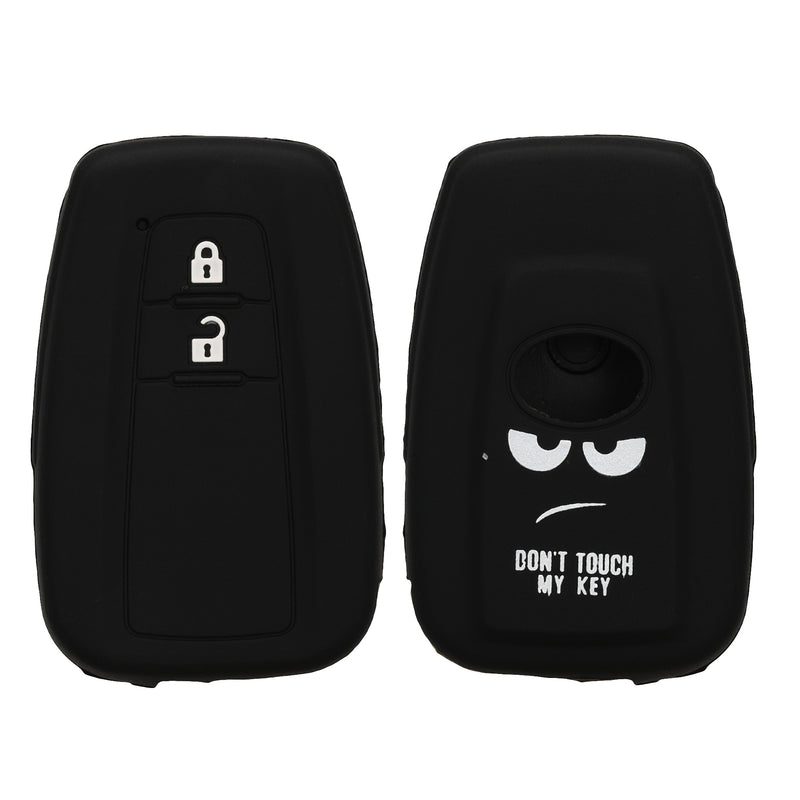 kwmobile Autoschlüssel Hülle kompatibel mit Toyota 2-Tasten Smart Key Autoschlüssel Hülle - Schlüsselhülle Don't touch my Key
