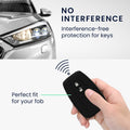kwmobile Autoschlüssel Hülle kompatibel mit Toyota 2-Tasten Smart Key Autoschlüssel Hülle - Schlüsselhülle Don't touch my Key