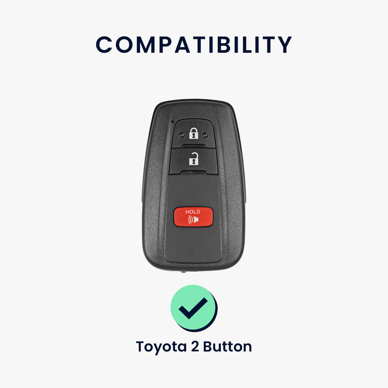 kwmobile Autoschlüssel Hülle kompatibel mit Toyota 2-Tasten Smart Key Autoschlüssel