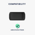 kwmobile Hülle kompatibel mit Jabra Evolve 2 Buds Kopfhörer