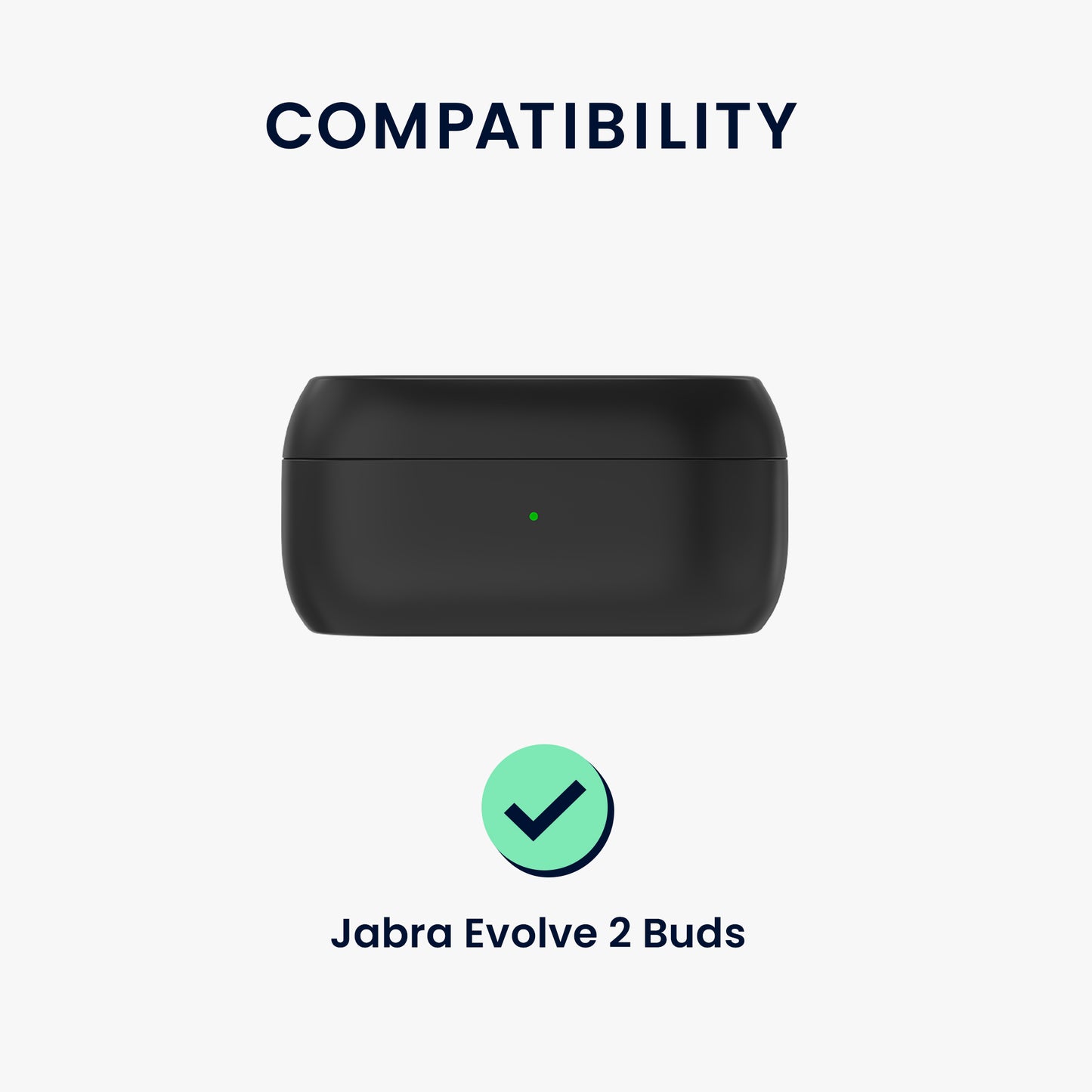 kwmobile Hülle kompatibel mit Jabra Evolve 2 Buds Kopfhörer