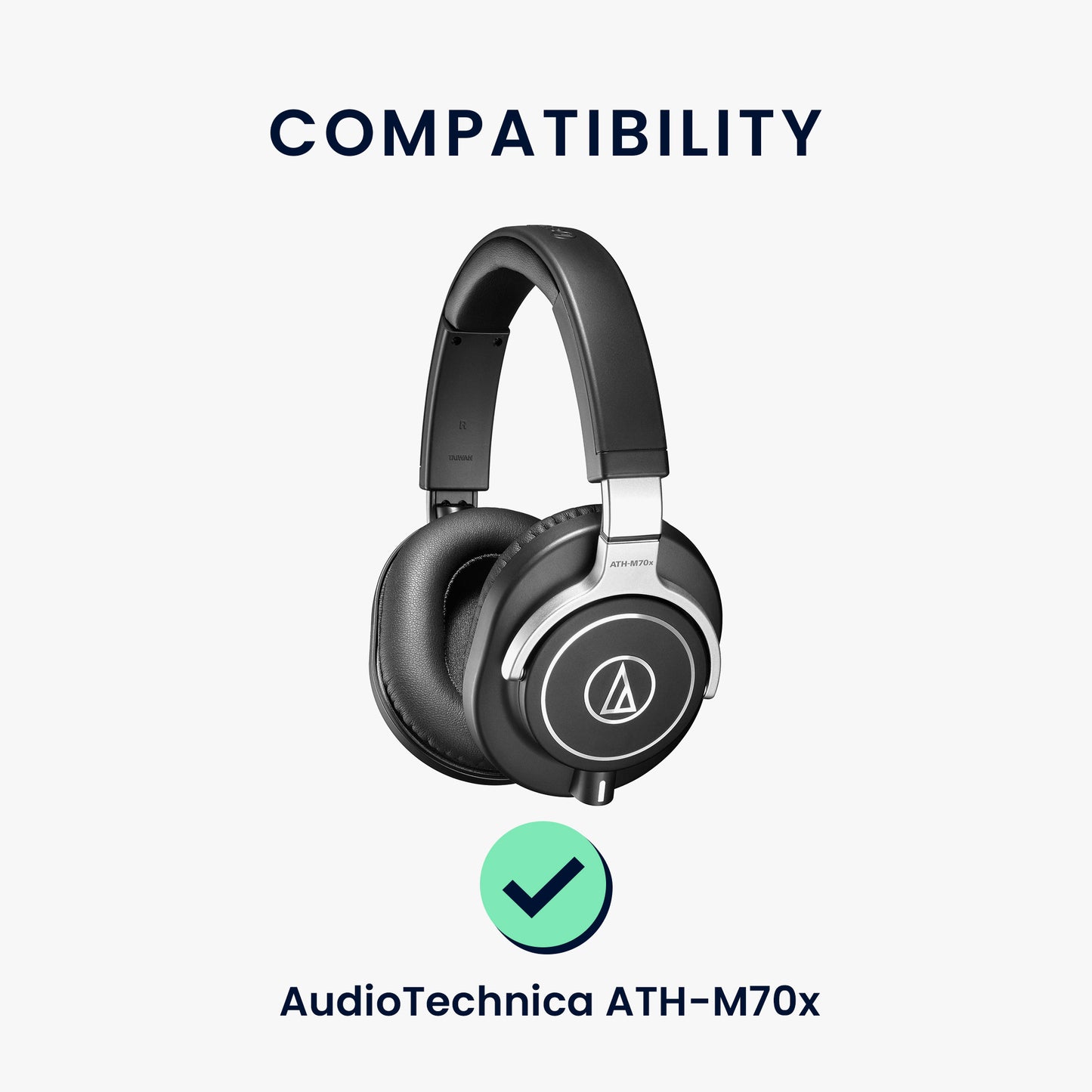 kwmobile Ohr Polster für AudioTechnica ATH-M70x Ohrpolster Ersatz Ohrpolster Kopfhörer Ersatzteile Kopfhörer Ersatzpolster Over Ear Headphones