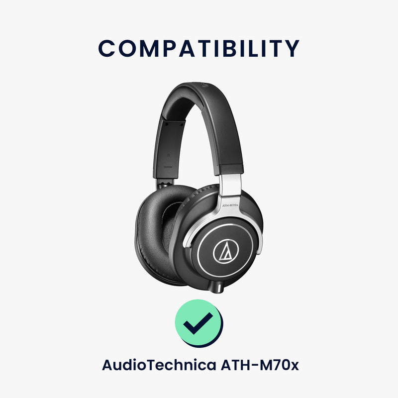 kwmobile Ohr Polster für AudioTechnica ATH-M70x Ohrpolster Ersatz Ohrpolster Kopfhörer Ersatzteile Kopfhörer Ersatzpolster Over Ear Headphones
