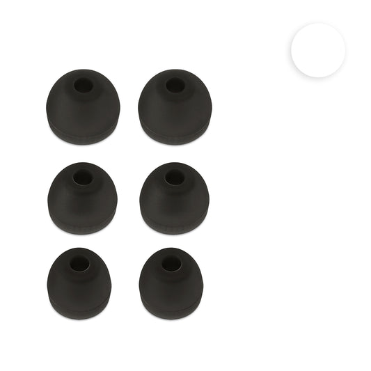 kwmobile 6x Polster kompatibel mit Sony WI-1000XM2 - 3 Größen - Silikon Ohrstöpsel In-Ear Kopfhörer Grau  