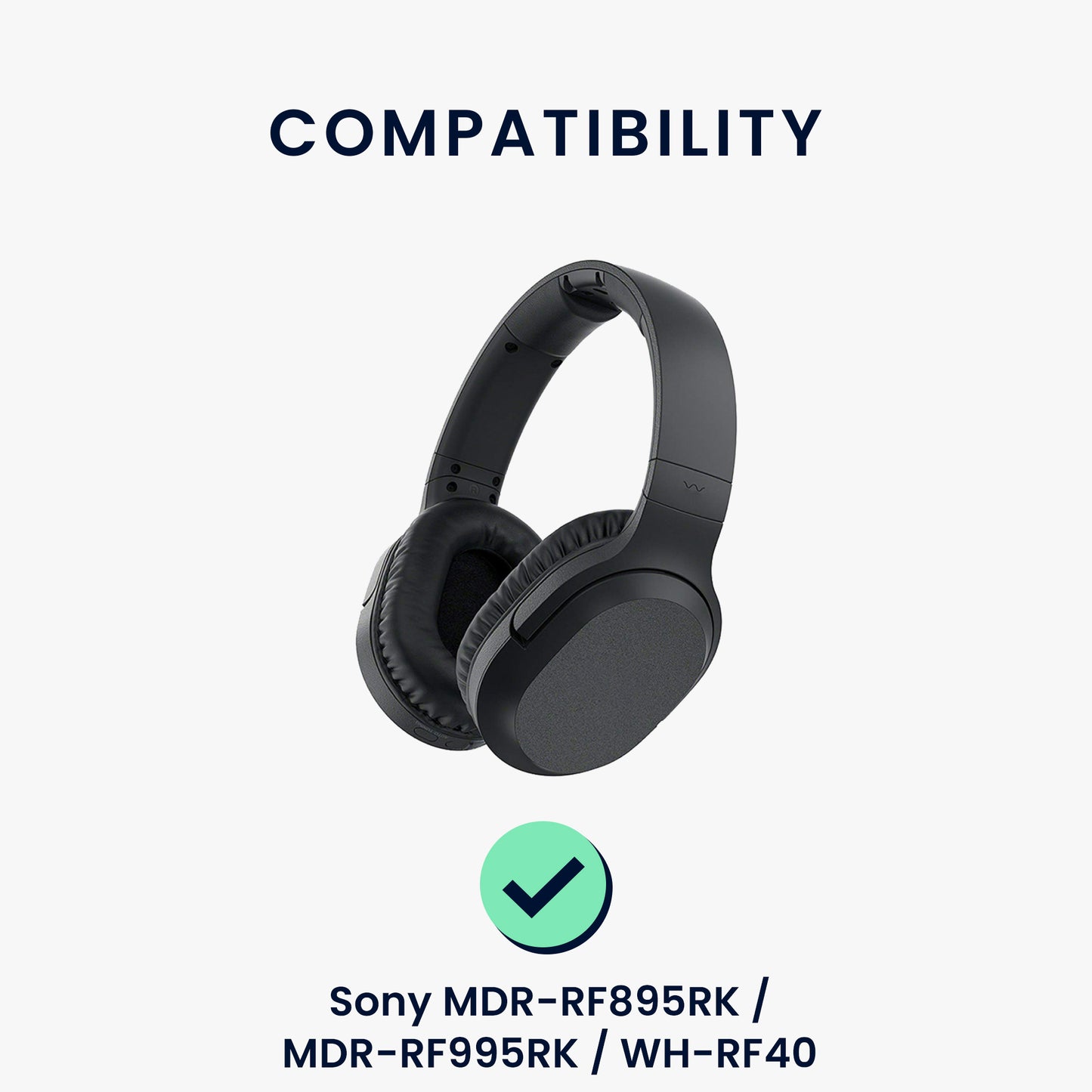 kwmobile Ohr Polster für Sony MDR-RF895RK / MDR-RF995RK / WH-RF40 Ohrpolster Ersatz Ohrpolster Kopfhörer Ersatzteile Kopfhörer Ersatzpolster für Over Ear Headphones