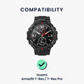 kwmobile Armband kompatibel mit Huami Amazfit T-Rex / T-Rex Pro Fitnesstracker Sportarmband Band Innenmaße von