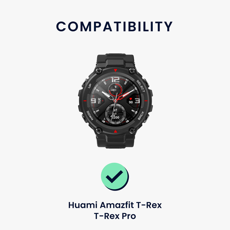 kwmobile Silikon Uhrenarmband für Huami Amazfit T-Rex / T-Rex Pro Armband - Ersatzarmband für Fitnesstracker - Wechselarmband Smartwatch