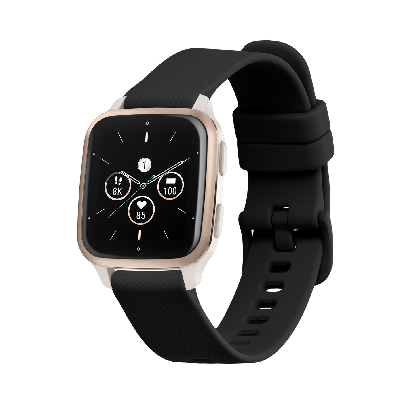 kwmobile Silikon Uhrenarmband für Garmin Venu Sq 2 Music / Sq 2 / Vivoactive 6 / Vivoactive 5 Armband Ersatzarmband für Fitnesstracker Wechselarmband Smartwatch