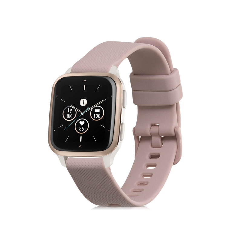 kwmobile Silikon Uhrenarmband für Garmin Venu Sq 2 Music / Sq 2 / Vivoactive 6 / Vivoactive 5 Armband Ersatzarmband für Fitnesstracker Wechselarmband Smartwatch
