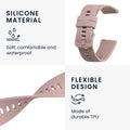 kwmobile Silikon Uhrenarmband für Garmin Venu Sq 2 Music / Sq 2 / Vivoactive 6 / Vivoactive 5 Armband Ersatzarmband für Fitnesstracker Wechselarmband Smartwatch