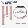 kwmobile Silikon Uhrenarmband für Garmin Venu Sq 2 Music / Sq 2 / Vivoactive 6 / Vivoactive 5 Armband Ersatzarmband für Fitnesstracker Wechselarmband Smartwatch