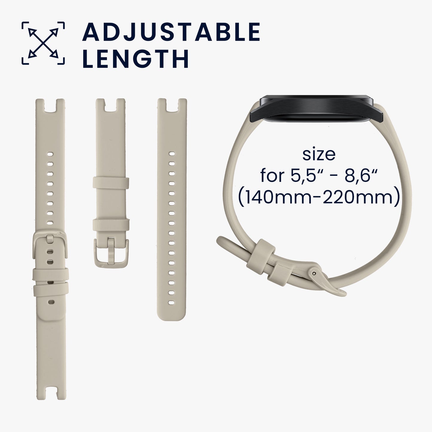 kwmobile Uhrenarmband für Garmin Lily Sport Armband Fitnesstracker Band Set Ersatzarmband Smartwatch