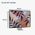 kwmobile Hülle kompatibel mit 24-26" Monitor Schutzhülle Staubschutz Abdeckhaube für PC Bildschirm Computer Screen Cover Staubhaube Haube