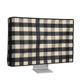 kwmobile Hülle kompatibel mit 27-28" Monitor - Schutzhülle Staubschutz Abdeckhaube für PC Bildschirm - Computer Screen Cover Staubhaube Haube - Pflanzen und Formen