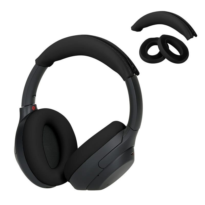kwmobile Kopfband Abdeckung Ohrpolster Set kompatibel mit Sony WH-1000XM4 / WH-1000XM3 Headband Case Kopfhörer Ersatz Polster Schutz