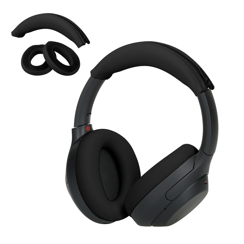 kwmobile Kopfband Abdeckung Ohrpolster Set kompatibel mit Sony WH-1000XM4 / WH-1000XM3 Headband Case Kopfhörer Ersatz Polster Schutz