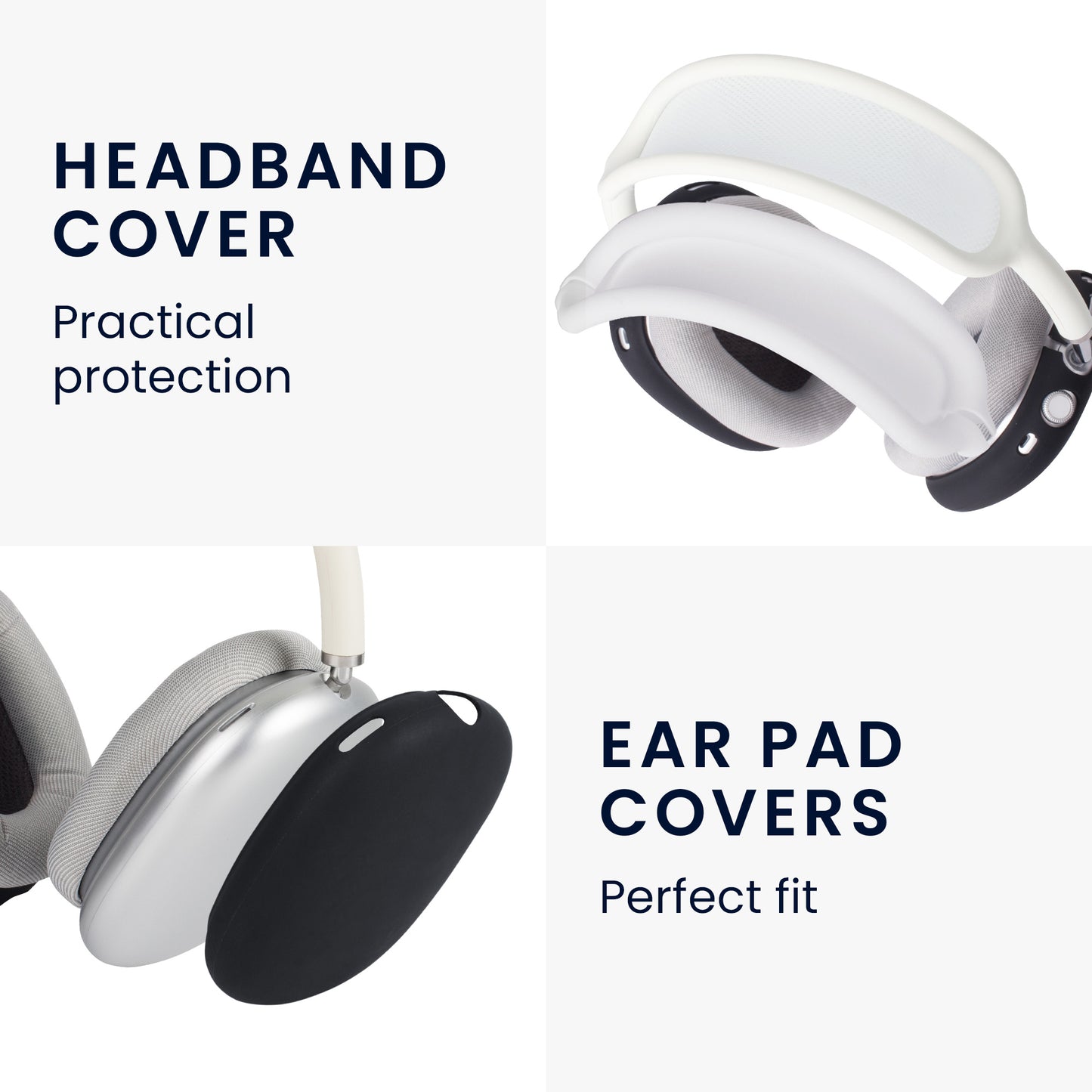 kwmobile Kopfband Abdeckung Ohrpolster Set kompatibel mit Sony WH-1000XM4 / WH-1000XM3 Headband Case Kopfhörer Ersatz Polster Schutz
