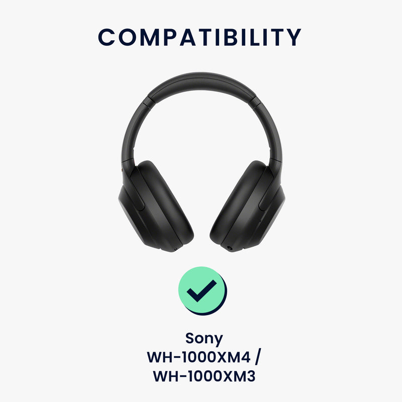 kwmobile Kopfband Abdeckung Ohrpolster Set kompatibel mit Sony WH-1000XM4 / WH-1000XM3 Headband Case Kopfhörer Ersatz Polster Schutz