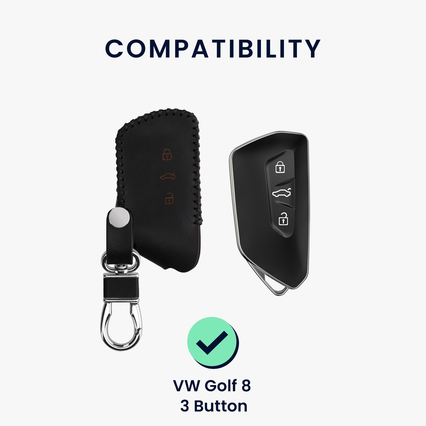 Hülle für VW Golf 8 3-Tasten Autoschlüssel