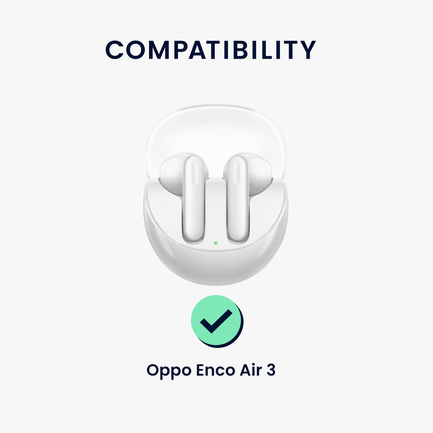 kwmobile Hülle kompatibel mit Oppo Enco Air 3 - Kopfhörer Case - TPU Cover - Schutzhülle