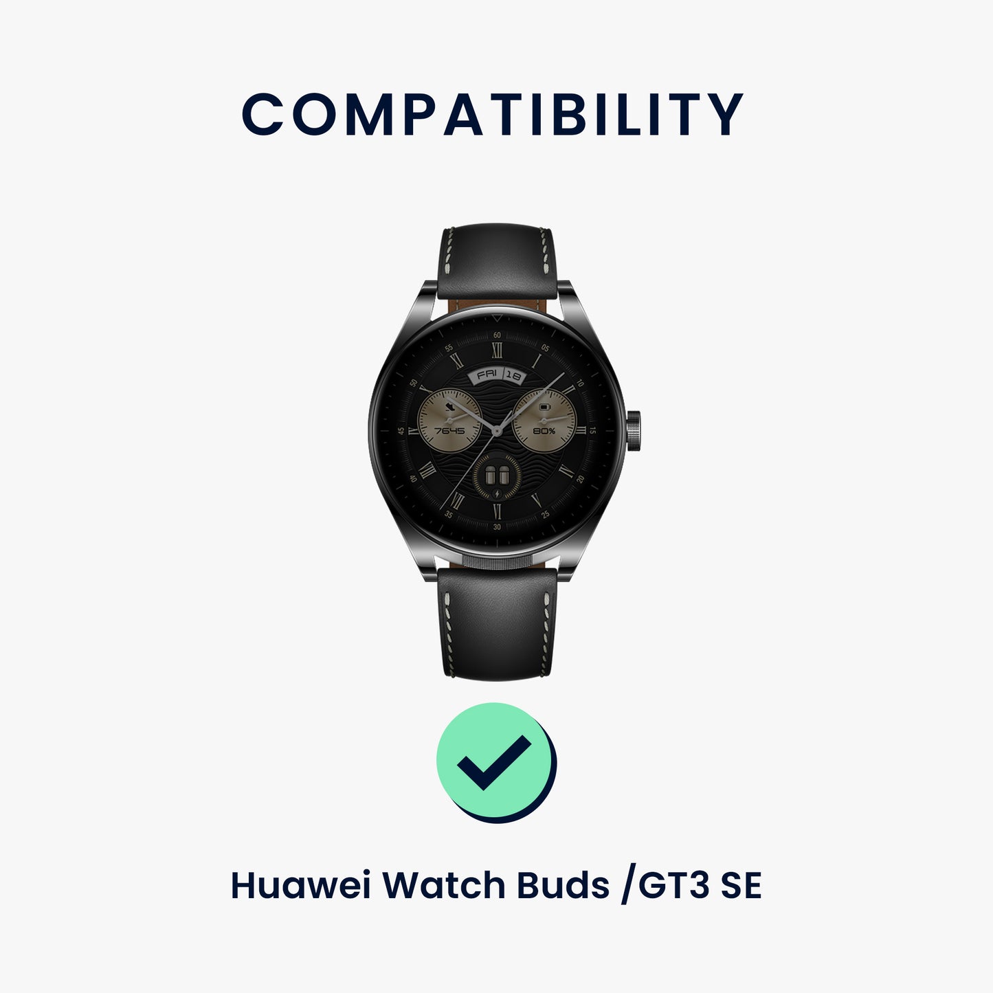 kwmobile Uhrenarmband für Huawei Watch Buds / GT3 SE Armband Fitnesstracker Band Set Ersatzarmband Smartwatch