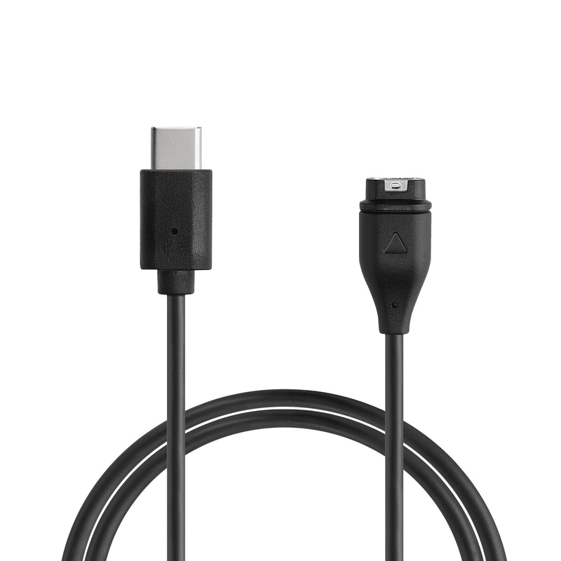 kwmobile USB C Ladekabel kompatibel mit Garmin Forerunner 265 / 265S / 965 / Forerunner 970 / 165 / 570 Kabel Charger Smart Watch Typ C Ersatzkabel Fitnesstracker Aufladekabel