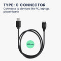 kwmobile USB C Ladekabel kompatibel mit Garmin Forerunner 265 / 265S / 965 / Forerunner 970 / 165 / 570 Kabel Charger Smart Watch Typ C Ersatzkabel Fitnesstracker Aufladekabel