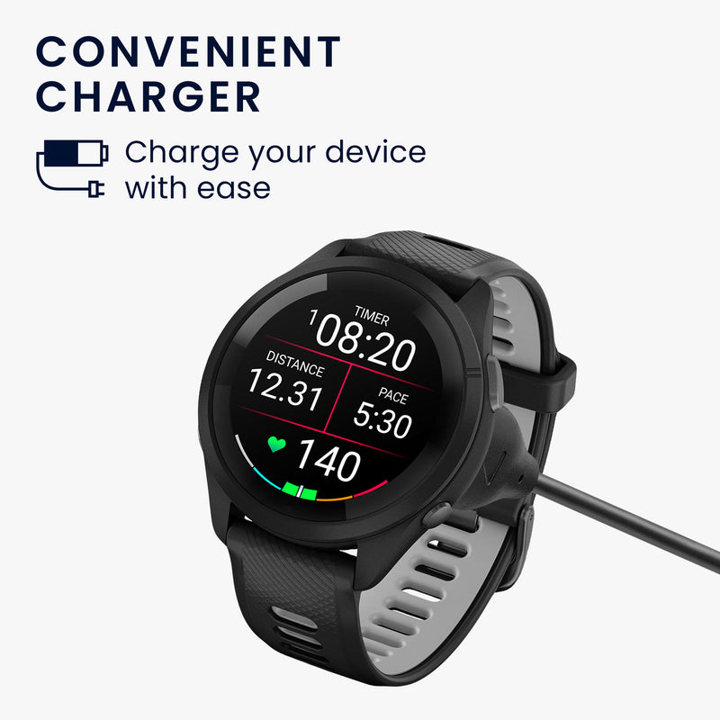 kwmobile USB C Ladekabel kompatibel mit Garmin Forerunner 265 / 265S / 965 / Forerunner 970 / 165 / 570 Kabel Charger Smart Watch Typ C Ersatzkabel Fitnesstracker Aufladekabel