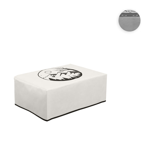 kwmobile Cover kompatibel mit HP DeskJet 2755e / DeskJet 2720e / 2710e / 2820e / 2721e - Tasche Hülle Drucker - Staubschutzhülle Schutzhaube Schutzhülle - Gelb Grün Beige Zitronen mit Blätter Gelb  [dsg03]