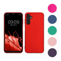 kwmobile Case kompatibel mit Samsung Galaxy A14 5G Hülle - Schutzhülle aus Silikon metallisch schimmernd - Handyhülle Metallic Pink Metallic Pink  