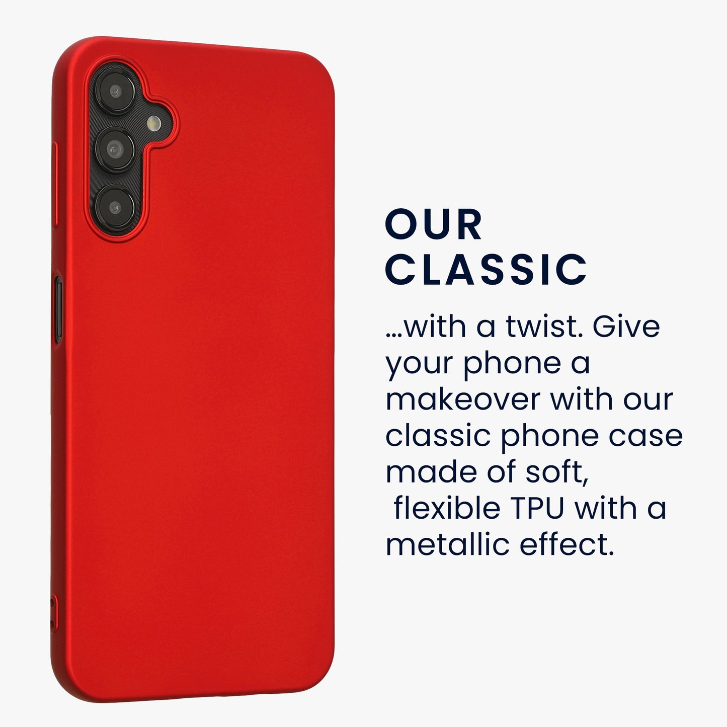 kwmobile Handyhülle für Samsung Galaxy A14 5G Hülle - Silikon Case schimmernd - Schutzhülle Cover