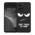 kwmobile Hülle kompatibel mit Xiaomi Redmi Note 12 (4G) - Handyhülle Silikon Case - Don't touch my Phone