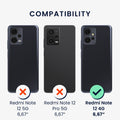 kwmobile Hülle kompatibel mit Xiaomi Redmi Note 12 (4G) - Handyhülle Silikon Case - Don't touch my Phone