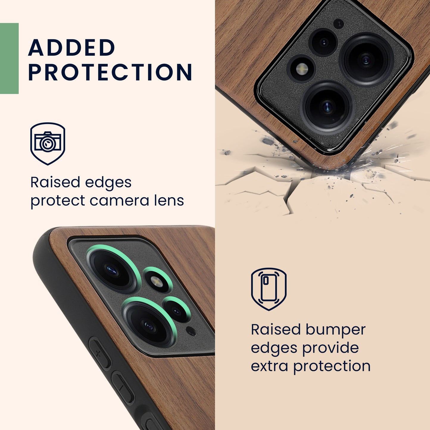 kwmobile Hülle kompatibel mit Xiaomi Redmi Note 12 (4G) Hülle - Handy Cover - TPU Handyhülle Kompass Vintage