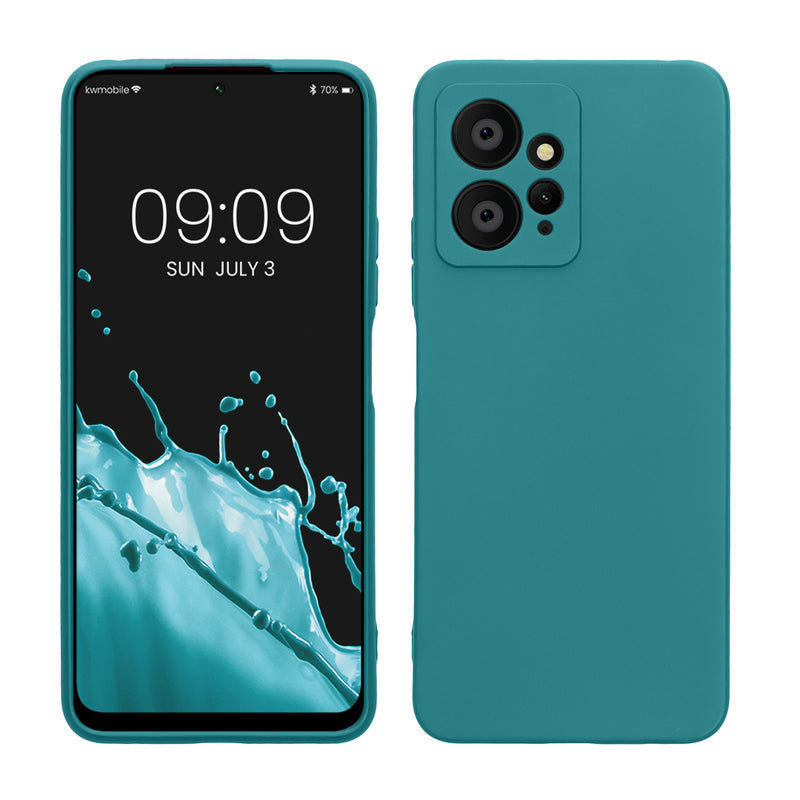 kwmobile Handyhülle für Xiaomi Redmi Note 12 (4G) Hülle - weiches Handy Silikon Case - Schutzhülle Cover