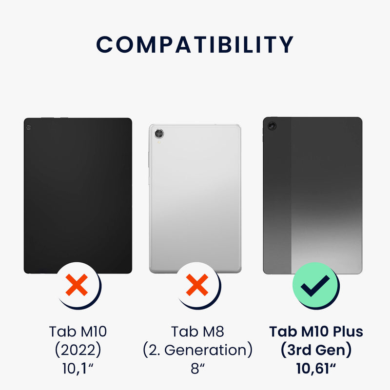 2x Folie kompatibel mit Lenovo Tab M10 Plus (3rd Gen)