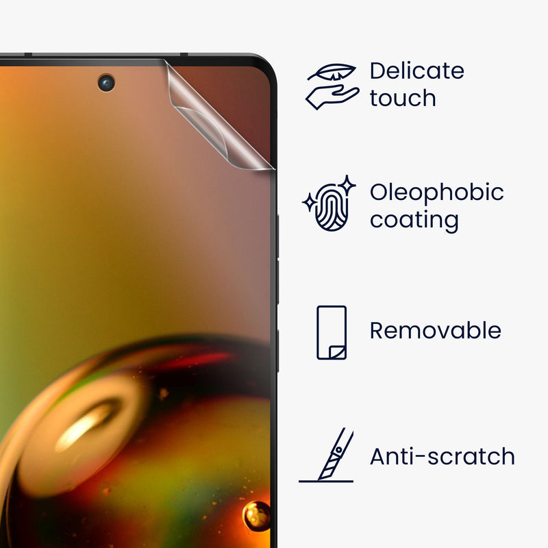 3x Folie kristallklar für Motorola Edge 30 Ultra