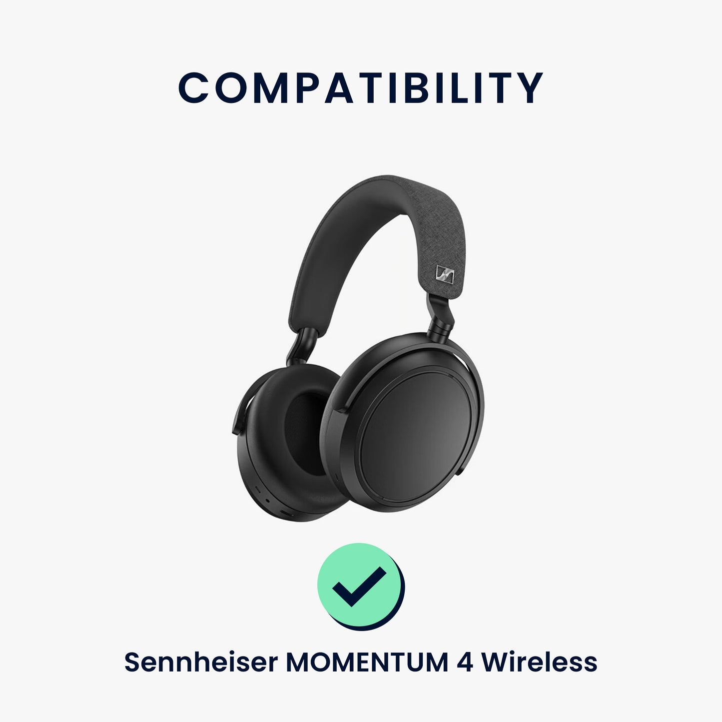 2x Ohrpolster für Sennheiser MOMENTUM 4 Wireless