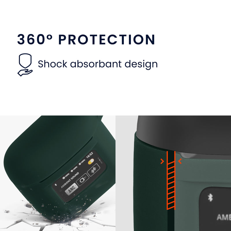 kwmobile Hülle kompatibel mit JBL Tour Pro 2 Hülle Kopfhörer Case TPU Cover Schutzhülle