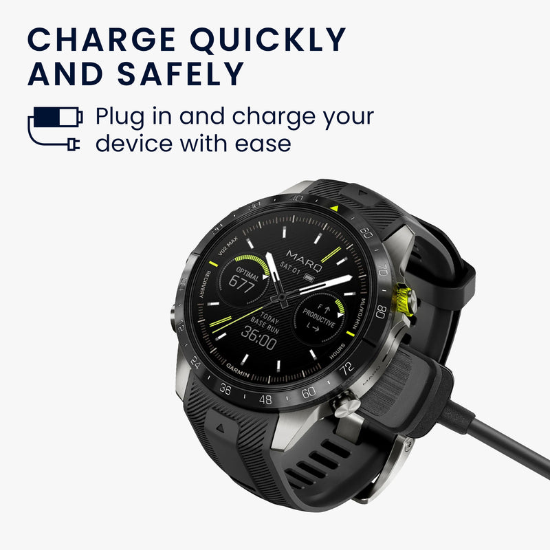 kwmobile USB Kabel Charger kompatibel mit Garmin MARQ Ladekabel Smart Watch Ersatzkabel Fitnesstracker Aufladekabel