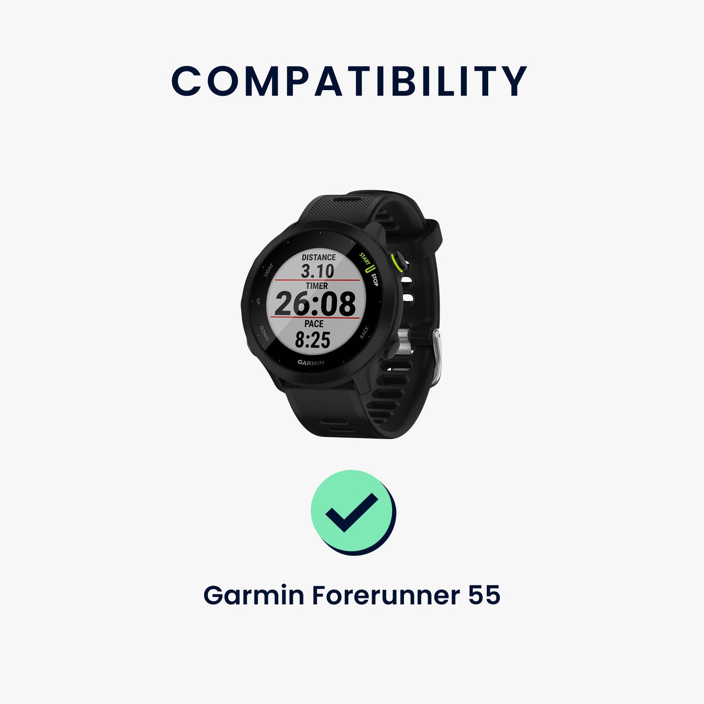kwmobile USB C Ladekabel kompatibel mit Garmin Forerunner 55 Kabel Charger Smart Watch Ersatzkabel Fitnesstracker Aufladekabel